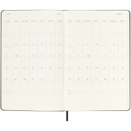 Kalender 18M Weekly Hard Cover Horisontell Large Black i gruppen Papir & Blok / Kalendere / 18 mdr kalendere hos Pen Store (135594)