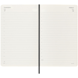 Kalender 18M Daily Soft Cover Large Black i gruppen Papir & Blok / Kalendere / 18 mdr kalendere hos Pen Store (135595)