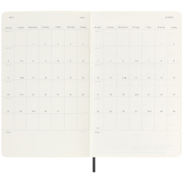 Kalender 18M Daily Soft Cover Large Black i gruppen Papir & Blok / Kalendere / 18 mdr kalendere hos Pen Store (135595)