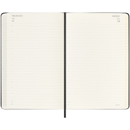 Kalender 18M Daily Hard Cover Large Black i gruppen Papir & Blok / Kalendere / 18 mdr kalendere hos Pen Store (135596)