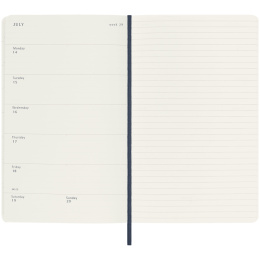 Kalender 18M WeekNote Hard Cover Large Sapphire Blue i gruppen Papir & Blok / Kalendere / 18 mdr kalendere hos Pen Store (135597)