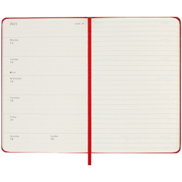 Kalender 18M WeekNote Hard Cover Pocket Red i gruppen Papir & Blok / Kalendere / 18 mdr kalendere hos Pen Store (135601)