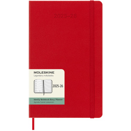 Kalender 18M WeekNote Hard Cover Large Red i gruppen Papir & Blok / Kalendere / 18 mdr kalendere hos Pen Store (135602)