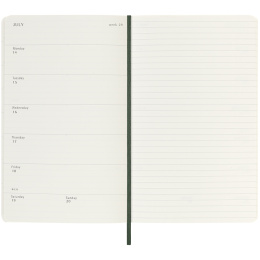 Kalender 18M WeekNote Soft Cover Large Myrtle Green i gruppen Papir & Blok / Kalendere / 18 mdr kalendere hos Pen Store (135603)