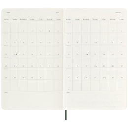 Kalender 18M WeekNote Soft Cover Large Myrtle Green i gruppen Papir & Blok / Kalendere / 18 mdr kalendere hos Pen Store (135603)