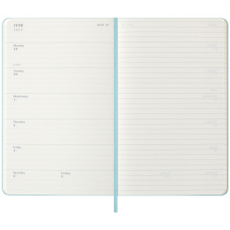 Kalender 18M WeekNote Hard Cover Large Aquamarine i gruppen Papir & Blok / Kalendere / 18 mdr kalendere hos Pen Store (135604)