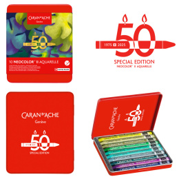 Neocolor II Aquarelle 50 Years Lush 10-sæt i gruppen Kunstnerartikler / Kunstnerfarver / Pastel / Vokspasteller hos Pen Store (135628)
