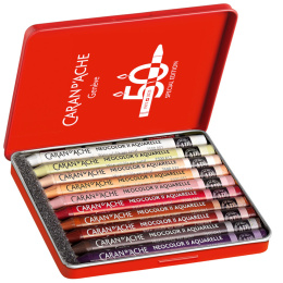 Neocolor II Aquarelle 50 Years Portrait 10-sæt i gruppen Kunstnerartikler / Kunstnerfarver / Pastel / Vokspasteller hos Pen Store (135629)