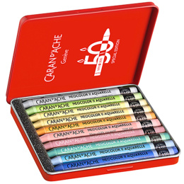 Neocolor II Aquarelle 50 Years Pastel 10-sæt i gruppen Kunstnerartikler / Kunstnerfarver / Pastel / Vokspasteller hos Pen Store (135631)