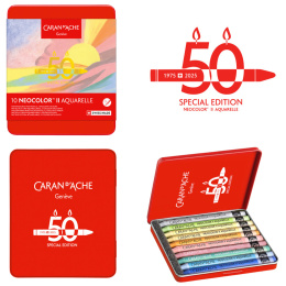 Neocolor II Aquarelle 50 Years Pastel 10-sæt i gruppen Kunstnerartikler / Kunstnerfarver / Pastel / Vokspasteller hos Pen Store (135631)