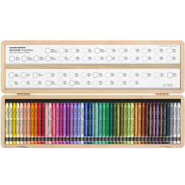 Neocolor II Aquarelle 50 years Wooden Box 50-sæt i gruppen Kunstnerartikler / Kunstnerfarver / Pastel / Vokspasteller hos Pen Store (135633)