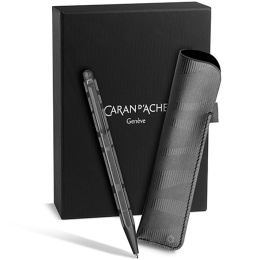 Ecridor Black Lines Sæt Kuglepen og Læderetui i gruppen Penne / Fine Writing / Kuglepenne hos Pen Store (135641)