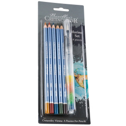 Marino akvarelsæt 6 dele i gruppen Penne / Kunstnerpenne / Akvarelblyanter hos Pen Store (135645)