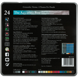 The Aquarino Box akvarelsæt med 24 dele i gruppen Penne / Kunstnerpenne / Akvarelblyanter hos Pen Store (135647)