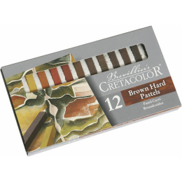 Pastelkridt Hårde Brun/Rød 12-sæt i gruppen Kunstnerartikler / Kridt og blyanter / Pastelkridt hos Pen Store (135651)