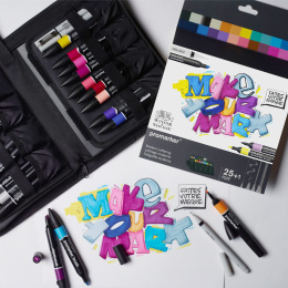 Promarker Modern Lettering Wallet 25-sæt i gruppen Penne / Kunstnerpenne / Illustrationmarkers hos Pen Store (135657)