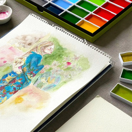 Gansai Tambi Akvarel 18-sæt i gruppen Kunstnerartikler / Kunstnerfarver / Akvarelmaling / Akvarelfarve i kop hos Pen Store (135660)
