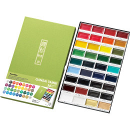 Gansai Tambi Akvarel 36-sæt i gruppen Kunstnerartikler / Kunstnerfarver / Akvarelmaling / Akvarelfarve i kop hos Pen Store (135661)