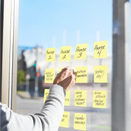 Post-it 76x76 Gul i gruppen Papir & Blok / Skriv og noter / Post-it og notesblokke hos Pen Store (135694)
