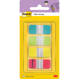 Post-it Index Tabs 15,8 x 38.1 mm Strong, 4 Colours i gruppen Papir & Blok / Skriv og noter / Post-it og notesblokke hos Pen Store (135699)
