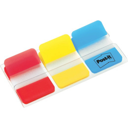 Post-it Indeksfaner 25,4 x 38,1 mm Strong, 3 farver i gruppen Papir & Blok / Skriv og noter / Post-it og notesblokke hos Pen Store (135701)