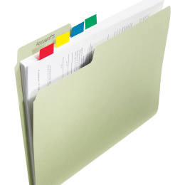 Post-it Indeksfaner 25,4 x 43,2 mm Gul i gruppen Papir & Blok / Skriv og noter / Post-it og notesblokke hos Pen Store (135704)