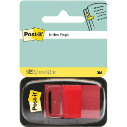 Post-it Indeksfaner 25,4 x 43,2 mm Rød i gruppen Papir & Blok / Skriv og noter / Post-it og notesblokke hos Pen Store (135706)