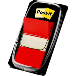 Post-it Indeksfaner 25,4 x 43,2 mm Rød i gruppen Papir & Blok / Skriv og noter / Post-it og notesblokke hos Pen Store (135706)