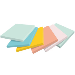Post-it 76x127 Farvemix Beachside 6-pak i gruppen Papir & Blok / Skriv og noter / Post-it og notesblokke hos Pen Store (135710)