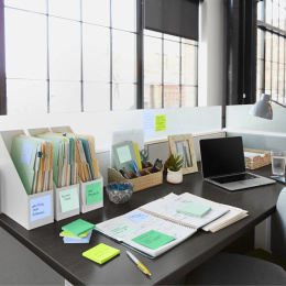 Post-it Super Sticky 76x127 Farvemix Oasis 5-pak i gruppen Papir & Blok / Skriv og noter / Post-it og notesblokke hos Pen Store (135718)