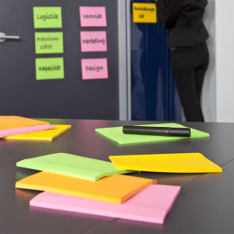 Post‑it Super Sticky 152×101 Meeting farvemix Neon 4‑pakke i gruppen Papir & Blok / Skriv og noter / Post-it og notesblokke hos Pen Store (135734)