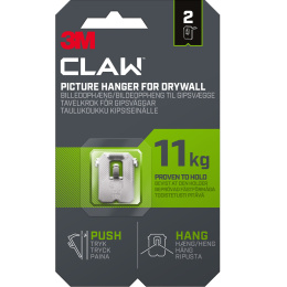 Claw Billedkrog til gipsvæg 11 kg 2-pak i gruppen Hobby & Kreativitet / Organisere / Rammer / Billedeophæng hos Pen Store (135735)