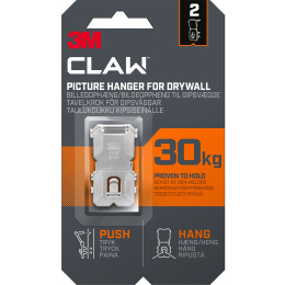 Claw Billedkrog til gipsvæg 30 kg 2-pak i gruppen Hobby & Kreativitet / Organisere / Rammer / Billedeophæng hos Pen Store (135739)