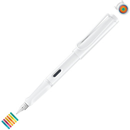 Safari All White Set Medium i gruppen Penne / Fine Writing / Fyldepenne hos Pen Store (135752)
