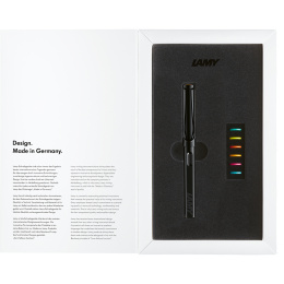 Safari All Black Set Medium i gruppen Penne / Fine Writing / Fyldepenne hos Pen Store (135755)