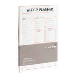 Letterpress Weekly Planner i gruppen Papir & Blok / Skriv og noter / Post-it og notesblokke hos Pen Store (135794)