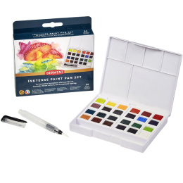 Inktense Akvarelfarve 24 halvkopper i gruppen Kunstnerartikler / Kunstnerfarver / Akvarelmaling / Akvarelfarve i kop hos Pen Store (135795)