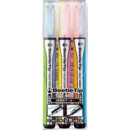 Overstregningspenne tofarvede 3-pak i gruppen Penne / Mærkning og kontor / Highlighters hos Pen Store (135813)
