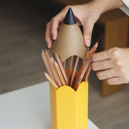 Penneholder Blyant Gul i gruppen Hobby & Kreativitet / Organisere / Hjemmekontor hos Pen Store (135848)