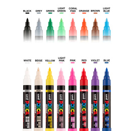 Posca Brush PC-5BR i gruppen Penne / Kunstnerpenne / Illustrationmarkers hos Pen Store (135904_r)