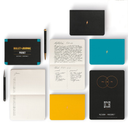 Bullet Journal Pocket 3-pak Turquoise25 i gruppen Papir & Blok / Skriv og noter / Skriveblokke og hæfter hos Pen Store (136020)