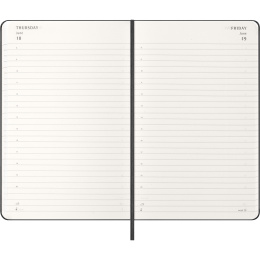 Kalender 12M Daily 2026 Hardcover Large Black i gruppen Papir & Blok / Kalendere / 12 mdr kalendere hos Pen Store (136081)