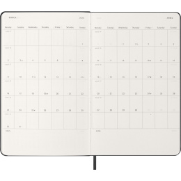 Kalender 12M Daily 2026 Hardcover Large Black i gruppen Papir & Blok / Kalendere / 12 mdr kalendere hos Pen Store (136081)
