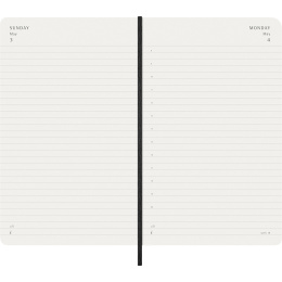 Kalender 12M Daily 2026 Softcover Large Black i gruppen Papir & Blok / Kalendere / 12 mdr kalendere hos Pen Store (136082)