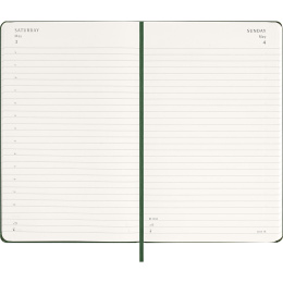 Kalender 12M Daily 2026 Hardcover Large Myrtle Green i gruppen Papir & Blok / Kalendere / 12 mdr kalendere hos Pen Store (136083)