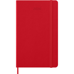 Kalender 12M Daily 2026 Hardcover Large Red i gruppen Papir & Blok / Kalendere / 12 mdr kalendere hos Pen Store (136084)