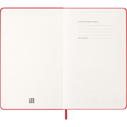 Kalender 12M Daily 2026 Hardcover Large Red i gruppen Papir & Blok / Kalendere / 12 mdr kalendere hos Pen Store (136084)