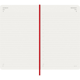 Kalender 12M Daily 2026 Softcover Large Red i gruppen Papir & Blok / Kalendere / 12 mdr kalendere hos Pen Store (136085)