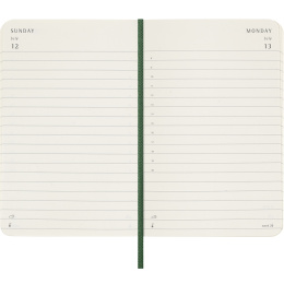 Kalender 12M Daily 2026 Softcover Pocket Myrtle Green i gruppen Papir & Blok / Kalendere / 12 mdr kalendere hos Pen Store (136089)