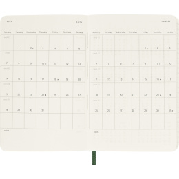 Kalender 12M Daily 2026 Softcover Pocket Myrtle Green i gruppen Papir & Blok / Kalendere / 12 mdr kalendere hos Pen Store (136089)